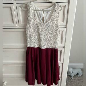 Charming Charlie brand dress, never been worn, tags still attached, lace top